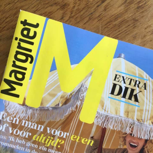 Artikel in weekblad Margriet